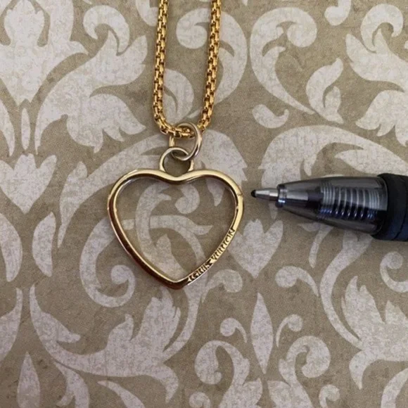 💛Louis Vuitton Heart Pendant Upcycled into a Necklace - Picture 3 of 3